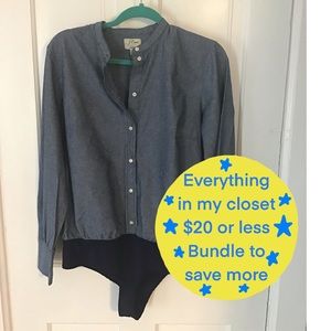 J. Crew denim body suit size 14 excellent …